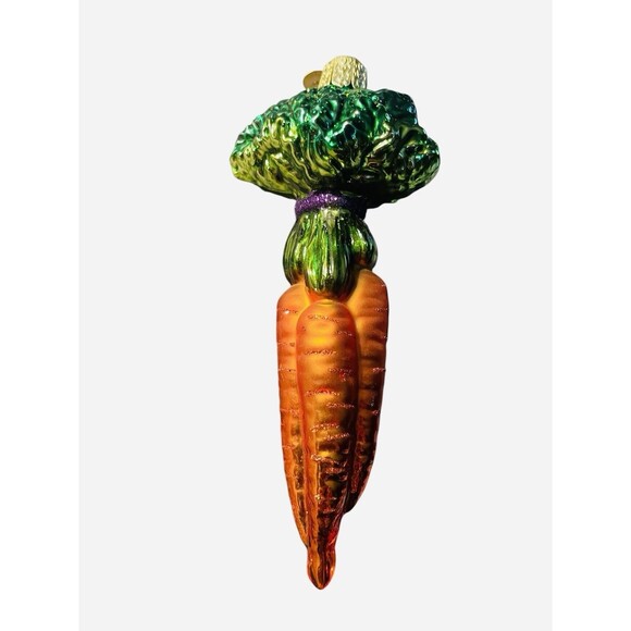 Old World Christmas Carrrots Ornament Blown Glass 5” - Picture 2 of 7